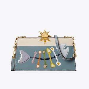 Tory Burch Fish Appliqué Frame Mini Crossbody